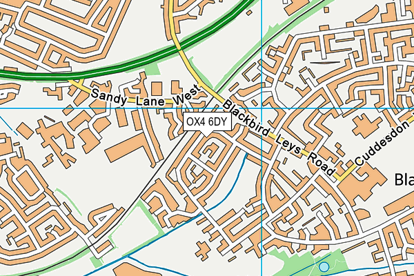 OX4 6DY map - OS VectorMap District (Ordnance Survey) OX4 6DY map - OS VectorMap District (Ordnance Survey)