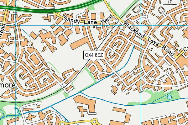 OX4 6EZ map - OS VectorMap District (Ordnance Survey) OX4 6EZ map - OS VectorMap District (Ordnance Survey)