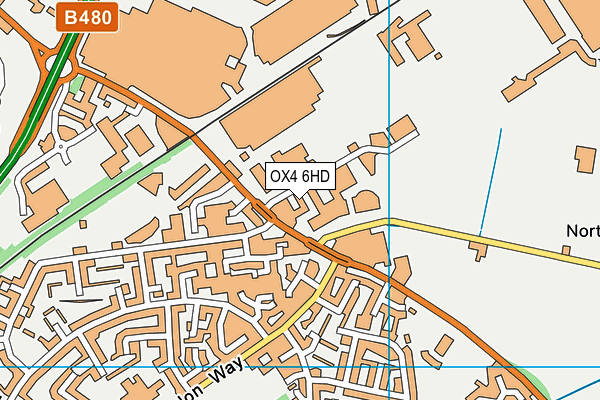 OX4 6HD map - OS VectorMap District (Ordnance Survey) OX4 6HD map - OS VectorMap District (Ordnance Survey)