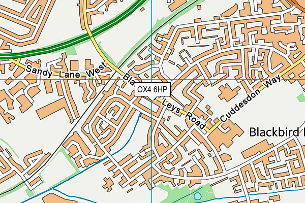 OX4 6HP map - OS VectorMap District (Ordnance Survey) OX4 6HP map - OS VectorMap District (Ordnance Survey)