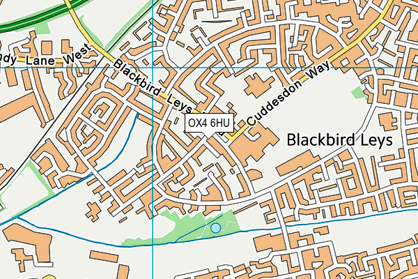OX4 6HU map - OS VectorMap District (Ordnance Survey) OX4 6HU map - OS VectorMap District (Ordnance Survey)