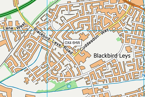 OX4 6HW map - OS VectorMap District (Ordnance Survey) OX4 6HW map - OS VectorMap District (Ordnance Survey)