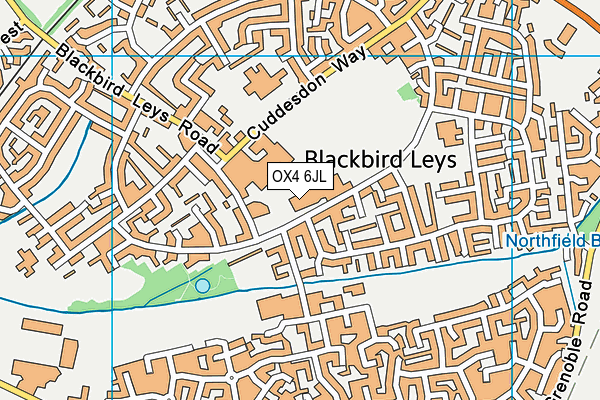 OX4 6JL map - OS VectorMap District (Ordnance Survey) OX4 6JL map - OS VectorMap District (Ordnance Survey)