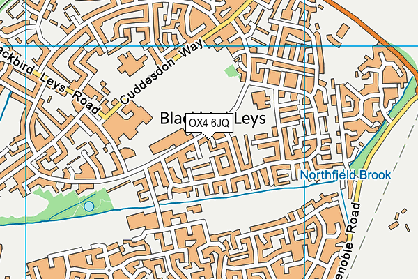 OX4 6JQ map - OS VectorMap District (Ordnance Survey) OX4 6JQ map - OS VectorMap District (Ordnance Survey)