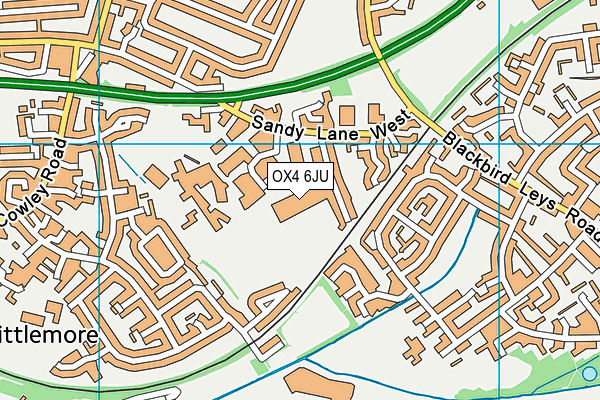 OX4 6JU map - OS VectorMap District (Ordnance Survey) OX4 6JU map - OS VectorMap District (Ordnance Survey)