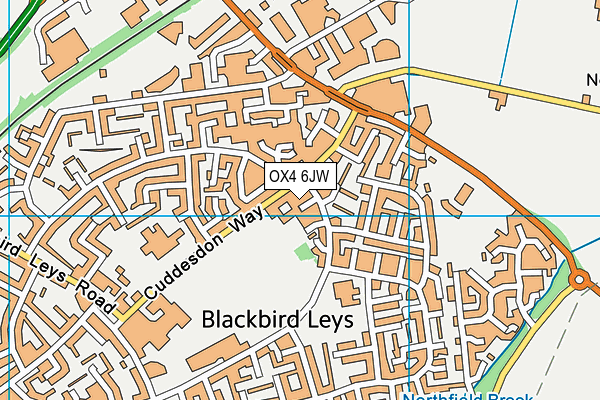 OX4 6JW map - OS VectorMap District (Ordnance Survey) OX4 6JW map - OS VectorMap District (Ordnance Survey)