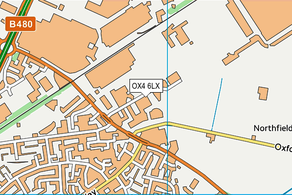 OX4 6LX map - OS VectorMap District (Ordnance Survey) OX4 6LX map - OS VectorMap District (Ordnance Survey)