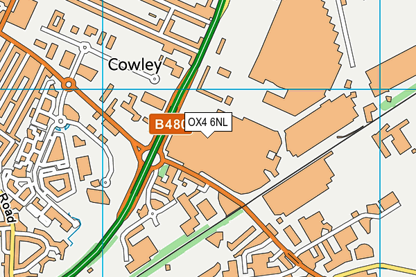 OX4 6NL map - OS VectorMap District (Ordnance Survey) OX4 6NL map - OS VectorMap District (Ordnance Survey)