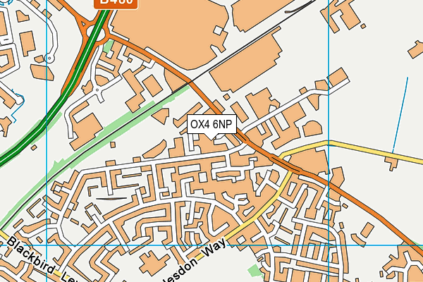 OX4 6NP map - OS VectorMap District (Ordnance Survey) OX4 6NP map - OS VectorMap District (Ordnance Survey)