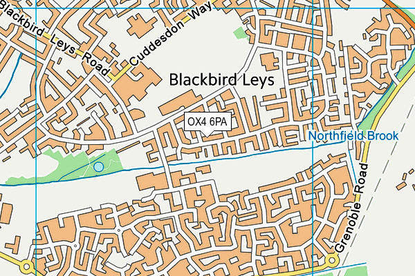 OX4 6PA map - OS VectorMap District (Ordnance Survey) OX4 6PA map - OS VectorMap District (Ordnance Survey)