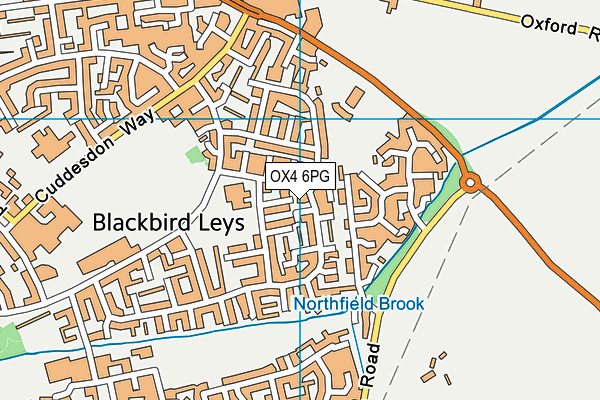 OX4 6PG map - OS VectorMap District (Ordnance Survey) OX4 6PG map - OS VectorMap District (Ordnance Survey)