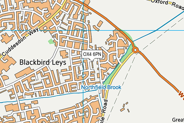 OX4 6PN map - OS VectorMap District (Ordnance Survey) OX4 6PN map - OS VectorMap District (Ordnance Survey)