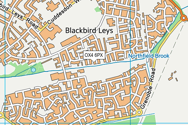 OX4 6PX map - OS VectorMap District (Ordnance Survey) OX4 6PX map - OS VectorMap District (Ordnance Survey)