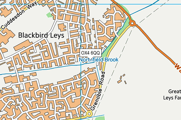 OX4 6QQ map - OS VectorMap District (Ordnance Survey) OX4 6QQ map - OS VectorMap District (Ordnance Survey)