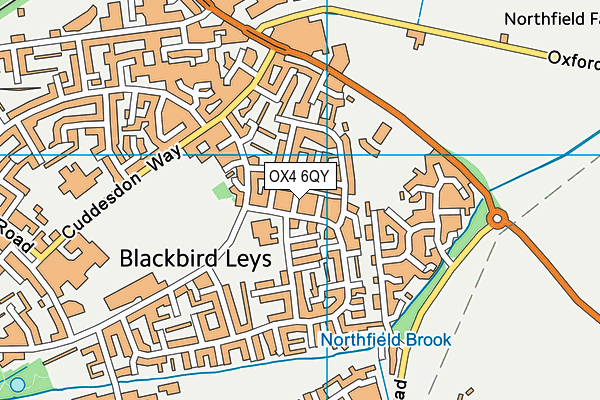 OX4 6QY map - OS VectorMap District (Ordnance Survey) OX4 6QY map - OS VectorMap District (Ordnance Survey)