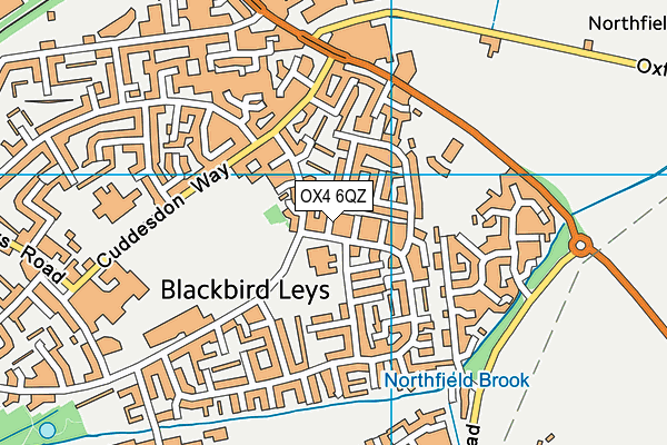 OX4 6QZ map - OS VectorMap District (Ordnance Survey)