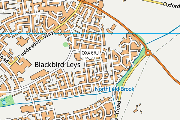 OX4 6RJ map - OS VectorMap District (Ordnance Survey) OX4 6RJ map - OS VectorMap District (Ordnance Survey)
