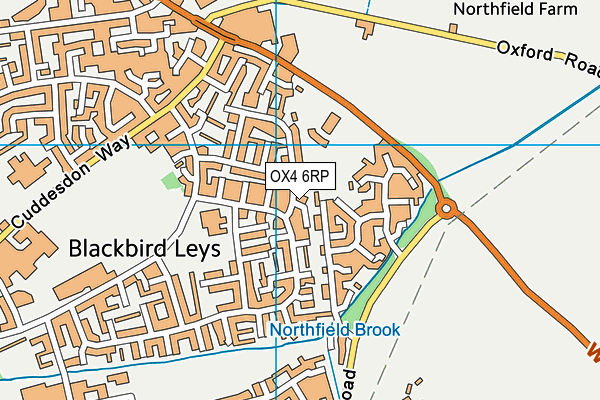 OX4 6RP map - OS VectorMap District (Ordnance Survey) OX4 6RP map - OS VectorMap District (Ordnance Survey)