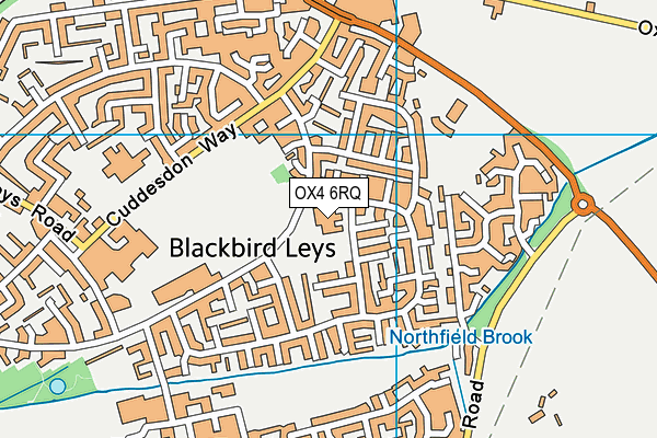 OX4 6RQ map - OS VectorMap District (Ordnance Survey) OX4 6RQ map - OS VectorMap District (Ordnance Survey)