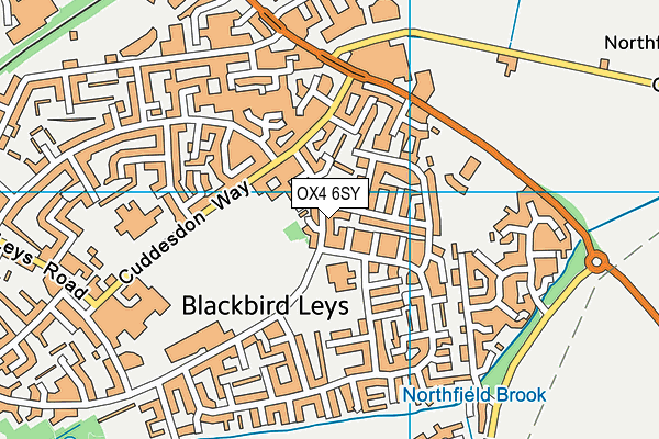 OX4 6SY map - OS VectorMap District (Ordnance Survey) OX4 6SY map - OS VectorMap District (Ordnance Survey)