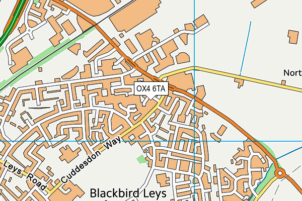 OX4 6TA map - OS VectorMap District (Ordnance Survey) OX4 6TA map - OS VectorMap District (Ordnance Survey)
