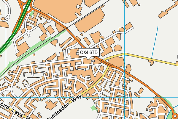 OX4 6TD map - OS VectorMap District (Ordnance Survey) OX4 6TD map - OS VectorMap District (Ordnance Survey)