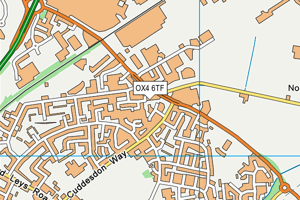 OX4 6TF map - OS VectorMap District (Ordnance Survey) OX4 6TF map - OS VectorMap District (Ordnance Survey)