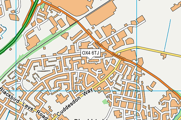 OX4 6TJ map - OS VectorMap District (Ordnance Survey) OX4 6TJ map - OS VectorMap District (Ordnance Survey)