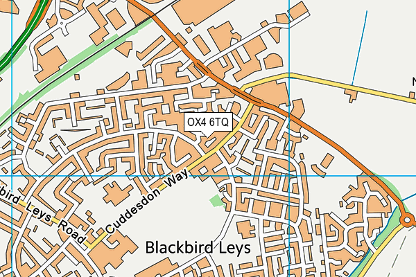 OX4 6TQ map - OS VectorMap District (Ordnance Survey) OX4 6TQ map - OS VectorMap District (Ordnance Survey)