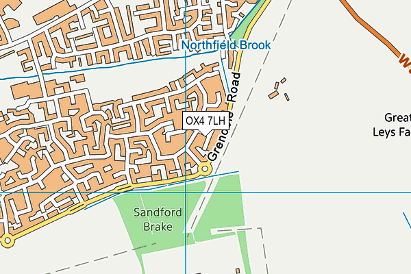 OX4 7LH map - OS VectorMap District (Ordnance Survey) OX4 7LH map - OS VectorMap District (Ordnance Survey)
