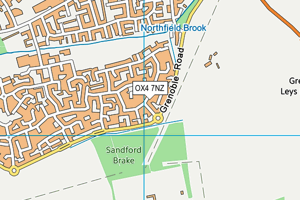 OX4 7NZ map - OS VectorMap District (Ordnance Survey) OX4 7NZ map - OS VectorMap District (Ordnance Survey)
