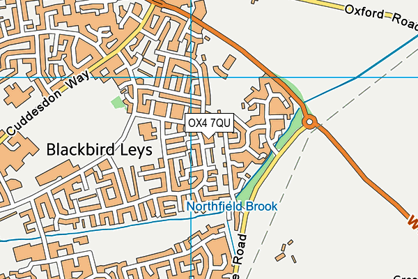 OX4 7QU map - OS VectorMap District (Ordnance Survey) OX4 7QU map - OS VectorMap District (Ordnance Survey)