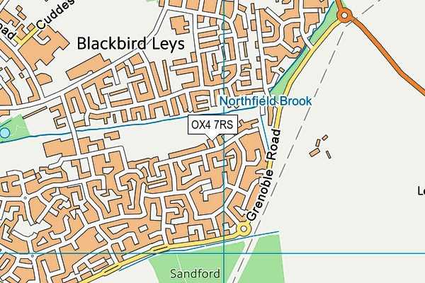 OX4 7RS map - OS VectorMap District (Ordnance Survey) OX4 7RS map - OS VectorMap District (Ordnance Survey)