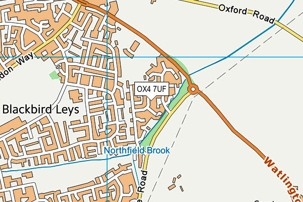 OX4 7UF map - OS VectorMap District (Ordnance Survey) OX4 7UF map - OS VectorMap District (Ordnance Survey)