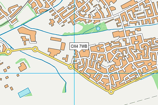 OX4 7WB map - OS VectorMap District (Ordnance Survey) OX4 7WB map - OS VectorMap District (Ordnance Survey)