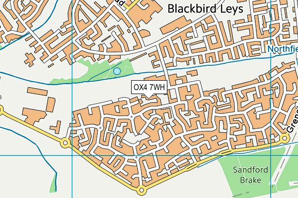 OX4 7WH map - OS VectorMap District (Ordnance Survey) OX4 7WH map - OS VectorMap District (Ordnance Survey)