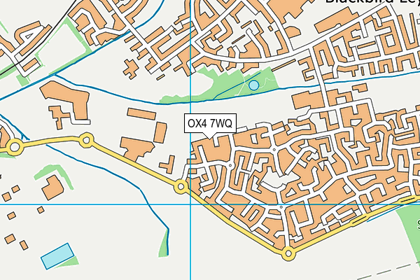 OX4 7WQ map - OS VectorMap District (Ordnance Survey) OX4 7WQ map - OS VectorMap District (Ordnance Survey)