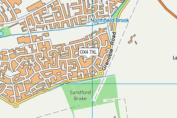 OX4 7XL map - OS VectorMap District (Ordnance Survey) OX4 7XL map - OS VectorMap District (Ordnance Survey)