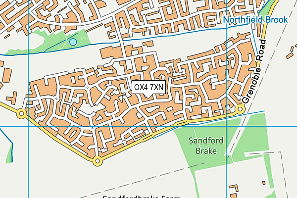 OX4 7XN map - OS VectorMap District (Ordnance Survey) OX4 7XN map - OS VectorMap District (Ordnance Survey)