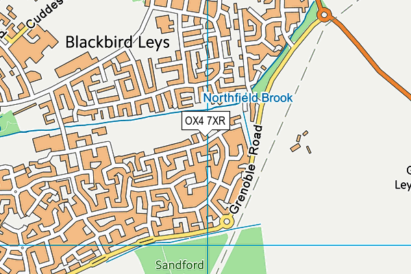 OX4 7XR map - OS VectorMap District (Ordnance Survey) OX4 7XR map - OS VectorMap District (Ordnance Survey)