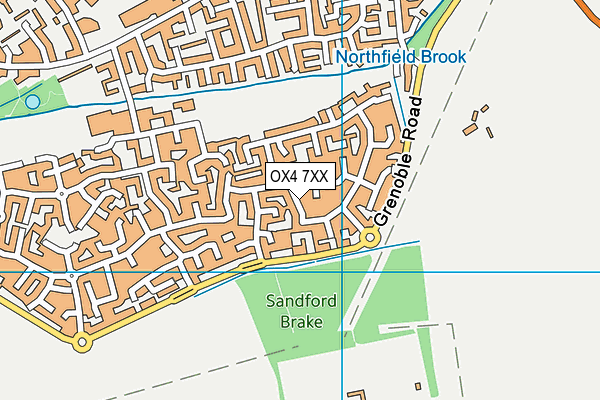 OX4 7XX map - OS VectorMap District (Ordnance Survey) OX4 7XX map - OS VectorMap District (Ordnance Survey)