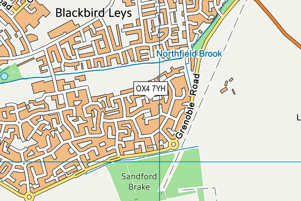 OX4 7YH map - OS VectorMap District (Ordnance Survey) OX4 7YH map - OS VectorMap District (Ordnance Survey)