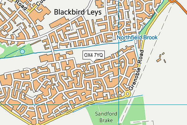 OX4 7YQ map - OS VectorMap District (Ordnance Survey) OX4 7YQ map - OS VectorMap District (Ordnance Survey)