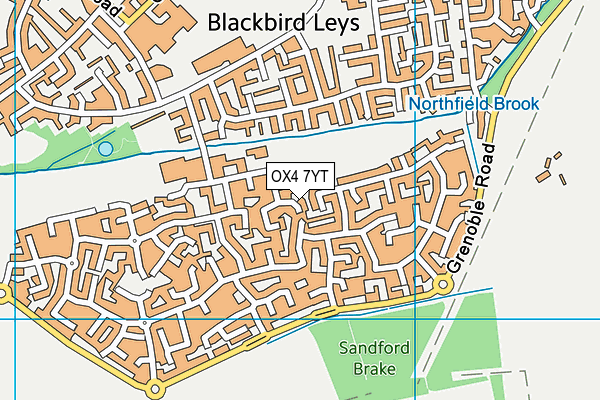 OX4 7YT map - OS VectorMap District (Ordnance Survey) OX4 7YT map - OS VectorMap District (Ordnance Survey)