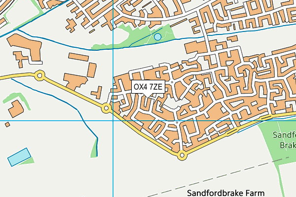 OX4 7ZE map - OS VectorMap District (Ordnance Survey) OX4 7ZE map - OS VectorMap District (Ordnance Survey)