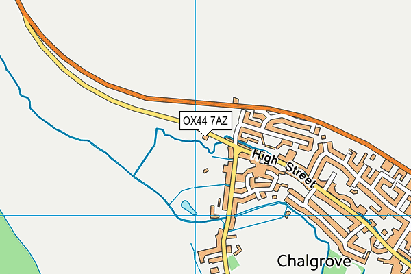 OX44 7AZ map - OS VectorMap District (Ordnance Survey) OX44 7AZ map - OS VectorMap District (Ordnance Survey)