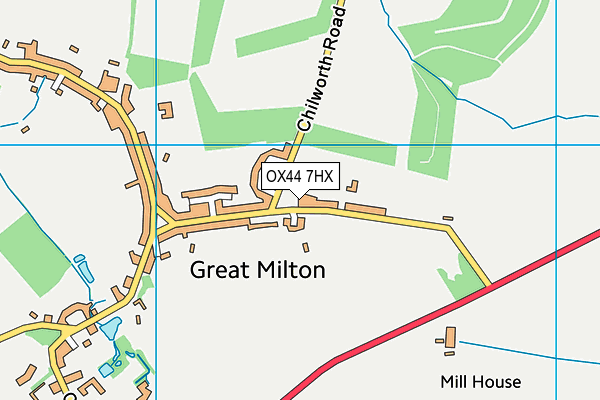OX44 7HX map - OS VectorMap District (Ordnance Survey) OX44 7HX map - OS VectorMap District (Ordnance Survey)