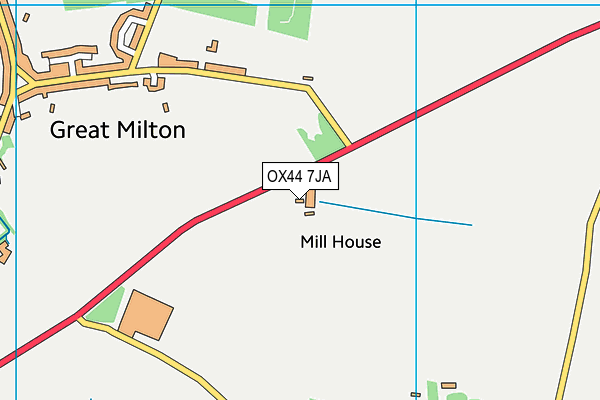 OX44 7JA map - OS VectorMap District (Ordnance Survey) OX44 7JA map - OS VectorMap District (Ordnance Survey)