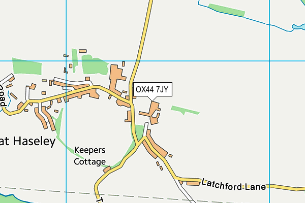 OX44 7JY map - OS VectorMap District (Ordnance Survey) OX44 7JY map - OS VectorMap District (Ordnance Survey)