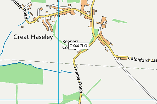 OX44 7LQ map - OS VectorMap District (Ordnance Survey) OX44 7LQ map - OS VectorMap District (Ordnance Survey)